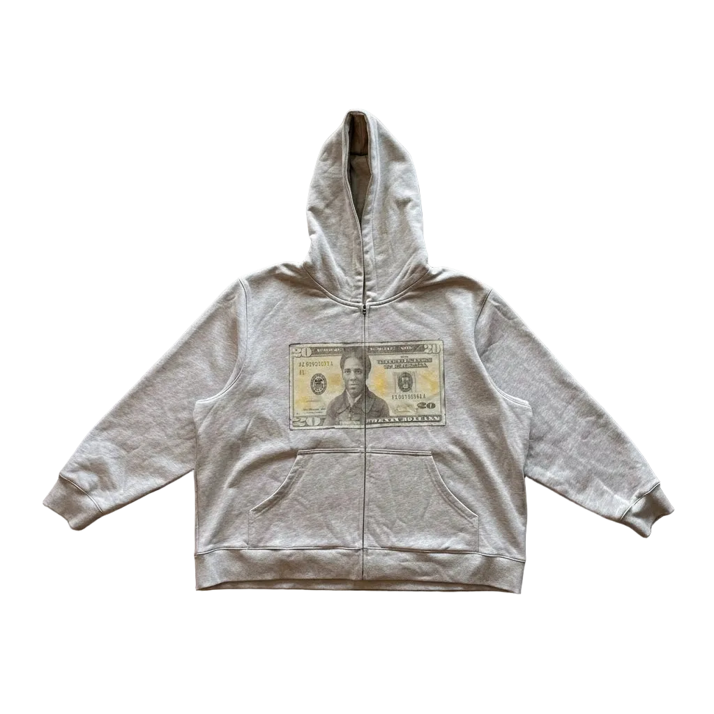 Harriet Tubman 20$ Bill Cropped Hoodie